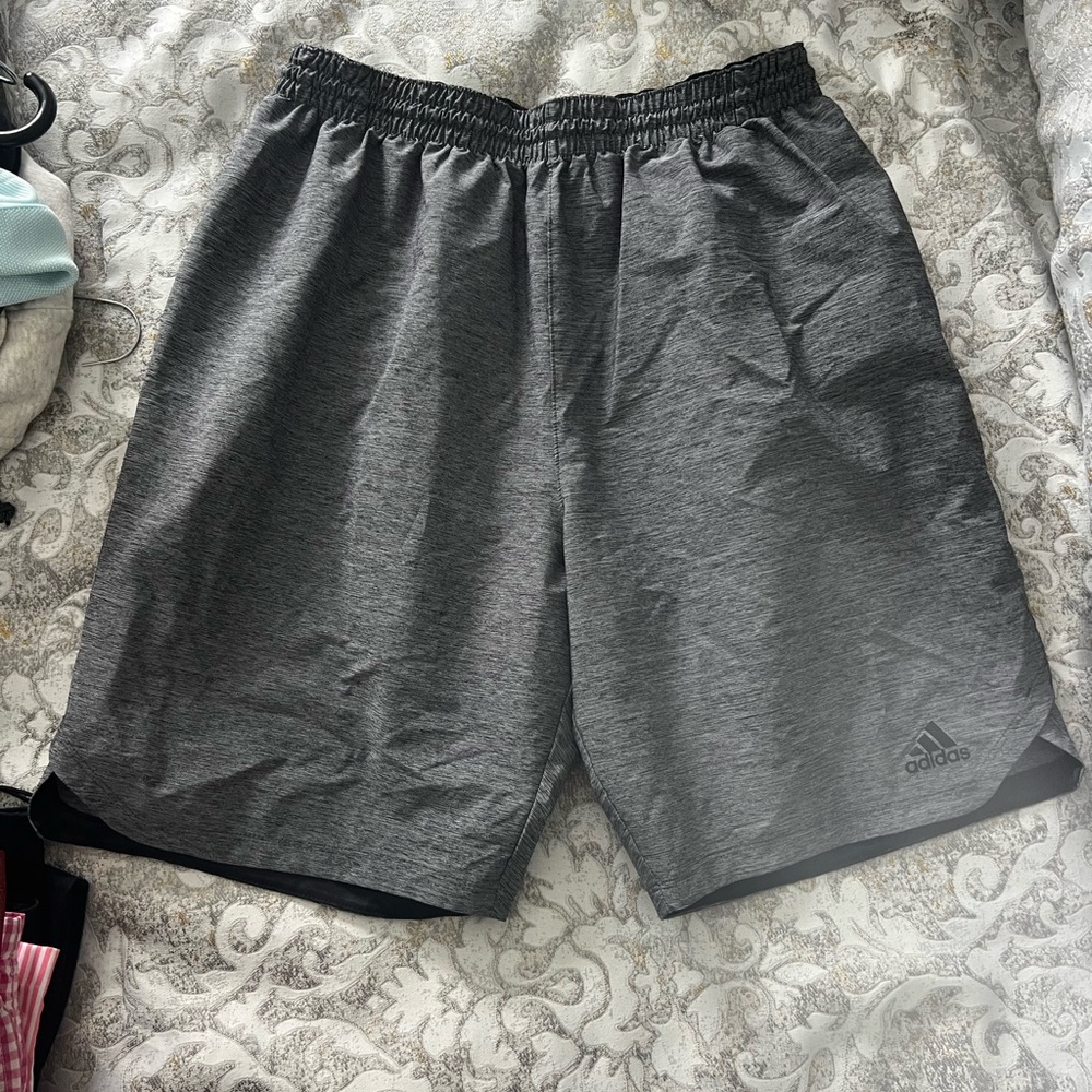 Adidas Men's Grey Shorts